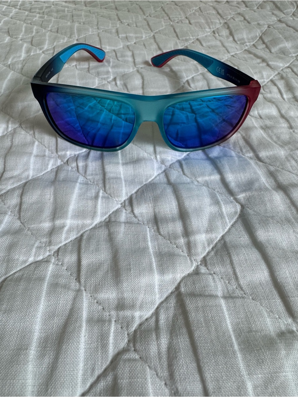 TYR WZA  APOLLO Blue Gradient Sport Sunglasses with Mirrored Lenses
